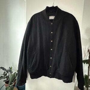 American Apparel Classic Black Varsity Jacket circa 2013